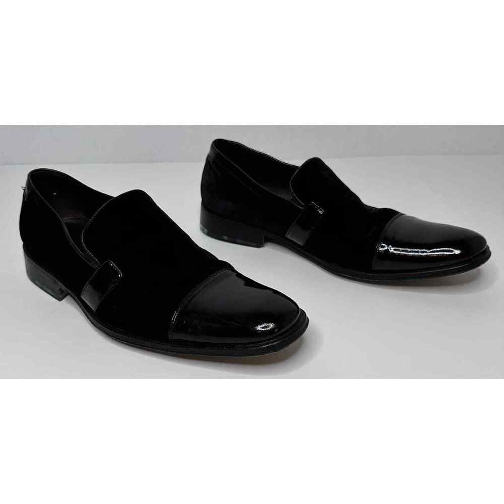 Taryn Rose Canyon Velvet Patent Leather Vernice Loafers Mens Black Size 11